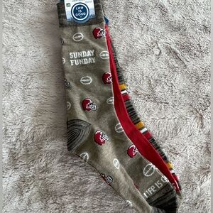Men’s Life is Good football print socks. 3 pack.